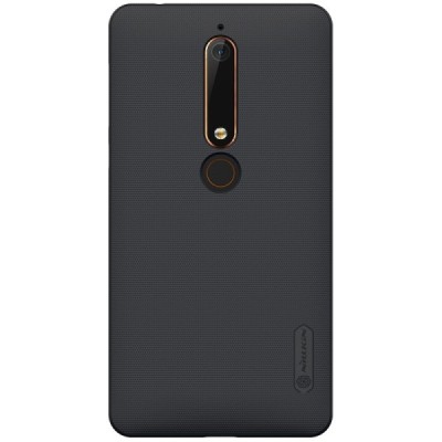 Nokia 6 2018 (Nokia 6.1) Frosted Shield juodas plastikinis dėklas / Priedai.lt