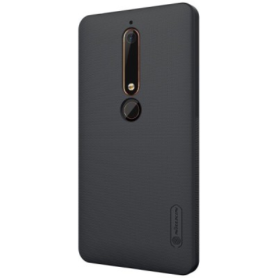 Nokia 6 2018 (Nokia 6.1) Frosted Shield juodas plastikinis dėklas / Priedai.lt