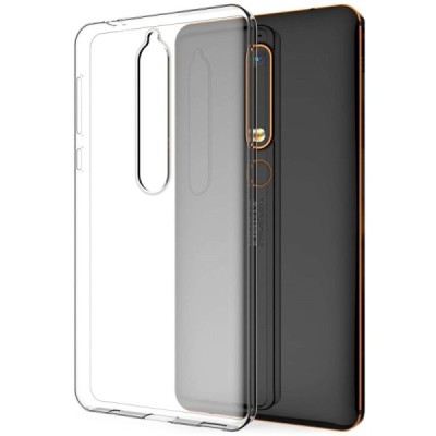 Nokia 6 2018 (Nokia 6.1) kieto silikono skaidrus TPU dėklas - nugarėlė / Priedai.lt