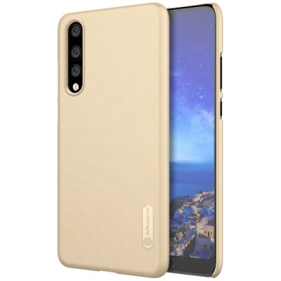 Nillkin Frosted Shield Huawei P20 Pro auksinis plastikinis dėklas + apsauginė ekrano plėvelė / Priedai.lt