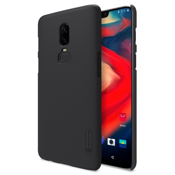 „Nillkin“ Frosted Shield dėklas - juodas (OnePlus 6)