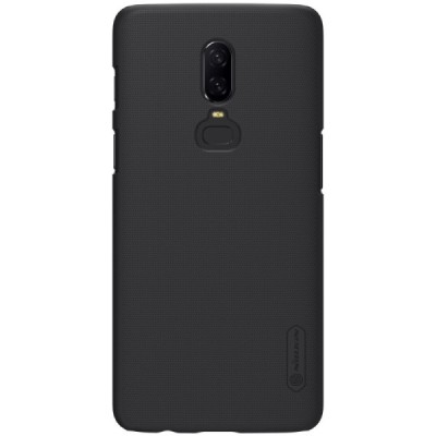 Nillkin Frosted Shield OnePlus 6 (Six) juodas plastikinis dėklas / Priedai.lt