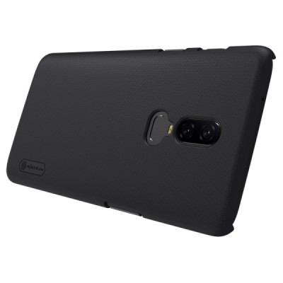 Nillkin Frosted Shield OnePlus 6 (Six) juodas plastikinis dėklas / Priedai.lt