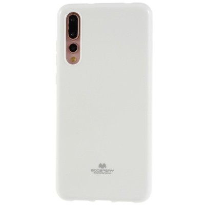 Huawei P20 Pro baltas Mercury kieto silikono (TPU) dėklas - nugarėlė / Priedai.lt