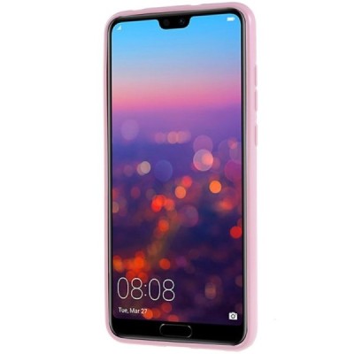 Huawei P20 Pro šviesiai rožinis Mercury kieto silikono (TPU) dėklas - nugarėlė / Priedai.lt