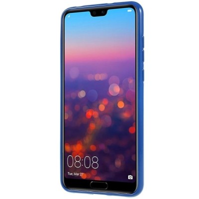 Huawei P20 Pro tamsiai mėlynas Mercury kieto silikono (TPU) dėklas - nugarėlė / Priedai.lt