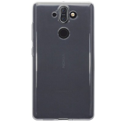 Nokia 8 Sirocco (Nokia 9) kieto silikono skaidrus TPU dėklas - nugarėlė / Priedai.lt