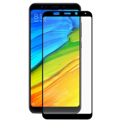 Xiaomi Redmi 5 „Hat-Prince“ 9H Tempered Glass sustiprintos apsaugos juodas pilnai dengiantis apsauginis ekrano stiklas 0,26 mm /