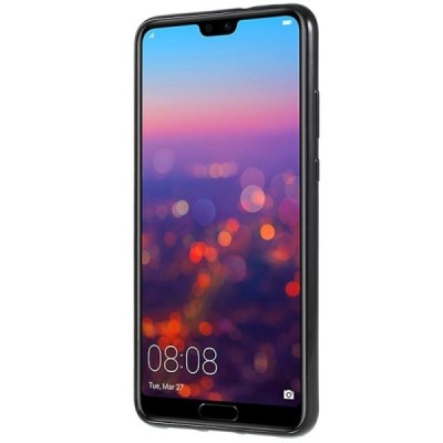 Huawei P20 juodas Mercury kieto silikono (TPU) dėklas - nugarėlė / Priedai.lt