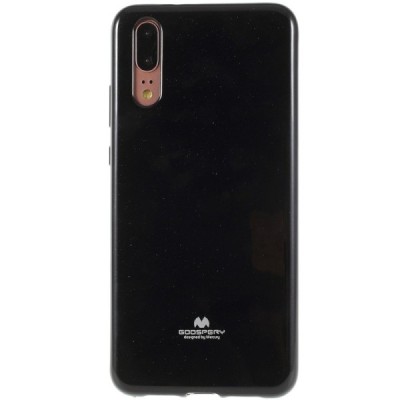 Huawei P20 juodas Mercury kieto silikono (TPU) dėklas - nugarėlė / Priedai.lt