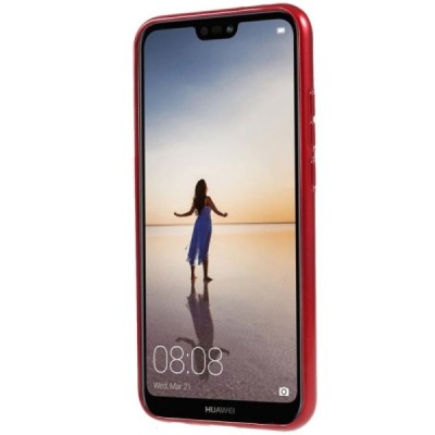 Huawei P20 Lite (Nova 3e) raudonas Mercury kieto silikono (TPU) dėklas - nugarėlė / Priedai.lt
