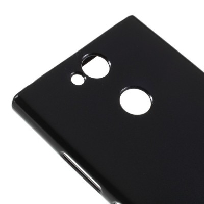 Sony Xperia XA2 (XA2 Dual) Mercury juodas kieto silikono tpu dėklas - nugarėlė / Priedai.lt