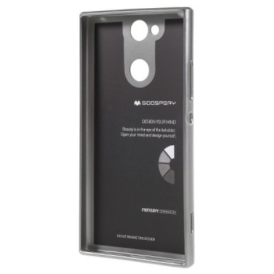 Sony Xperia XA2 (XA2 Dual) Mercury pilkas kieto silikono tpu dėklas - nugarėlė / Priedai.lt