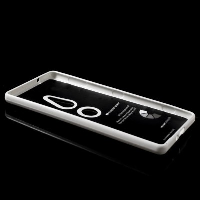 Sony Xperia XZ2 Mercury baltas kieto silikono TPU dėklas - nugarėlė / Priedai.lt