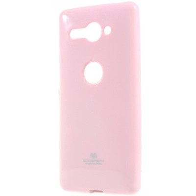 Sony Xperia XZ2 Compact  Mercury šviesiai rožinis kieto silikono TPU dėklas - nugarėlė / Priedai.lt