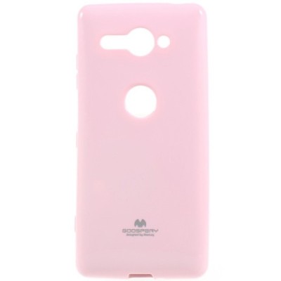 Sony Xperia XZ2 Compact  Mercury šviesiai rožinis kieto silikono TPU dėklas - nugarėlė / Priedai.lt