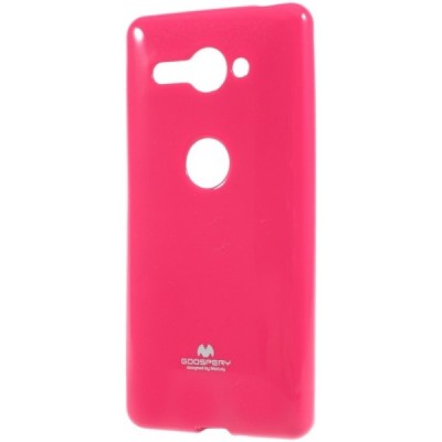 Sony Xperia XZ2 Compact  Mercury tamsiai rožinis kieto silikono TPU dėklas - nugarėlė / Priedai.lt