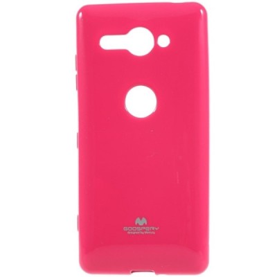 Sony Xperia XZ2 Compact  Mercury tamsiai rožinis kieto silikono TPU dėklas - nugarėlė / Priedai.lt