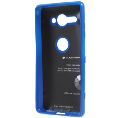 Sony Xperia XZ2 Compact  Mercury tamsiai mėlynas kieto silikono TPU dėklas - nugarėlė / Priedai.lt