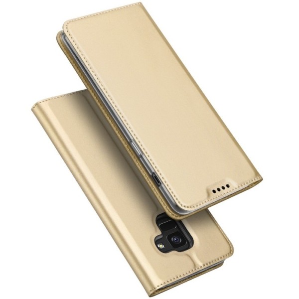 „Dux Ducis“ Skin atverčiamas dėklas - auksinis (Galaxy A6 2018)