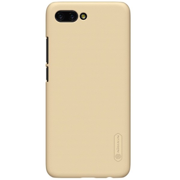 „Nillkin“ Frosted Shield dėklas - auksinis + apsauginė ekrano plėvelė (Honor 10)