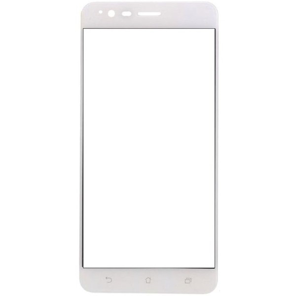 „Calans“ Tempered Glass pilnai dengiantis apsauginis ekrano stiklas 0.2 mm - baltas (Zenfone 3 Zoom)