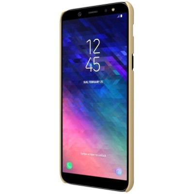 Nillkin Frosted Shield Samsung Galaxy A6 2018 (A600F) auksinis plastikinis dėklas / Priedai.lt