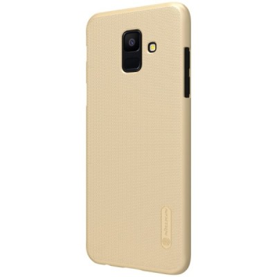 Nillkin Frosted Shield Samsung Galaxy A6 2018 (A600F) auksinis plastikinis dėklas / Priedai.lt