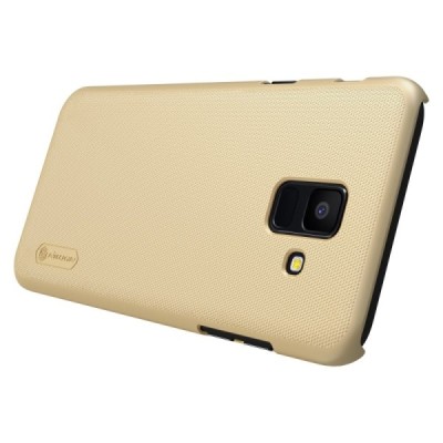Nillkin Frosted Shield Samsung Galaxy A6 2018 (A600F) auksinis plastikinis dėklas / Priedai.lt