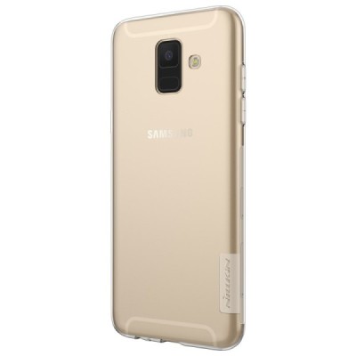 Samsung Galaxy A6 2018 (A600F) Nillkin Nature plonas skaidrus (permatomas) silikoninis TPU bespalvis dėklas / Priedai.lt
