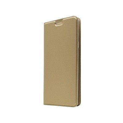 „Dux Ducis“ Skin serijos Xiaomi Redmi Note 5 2018 (Redmi Note 5 Pro) auksinis odinis atverčiamas dėklas / Priedai.lt