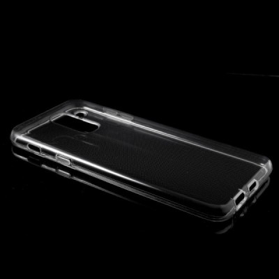 Samsung Galaxy A6+ 2018 (A605F) kieto silikono TPU skaidrus dėklas - nugarėlė / Priedai.lt