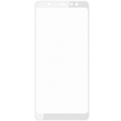 Samsung Galaxy A6 2018 (A600F) „Mocolo“ 9H Tempered Glass sustiprintos apsaugos baltas pilnai dengiantis apsauginis ekrano stikl