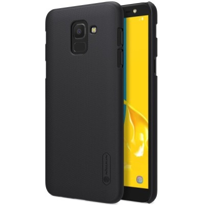 Samsung Galaxy J6 2018 (J600) Nillkin Frosted Shield juodas plastikinis dėklas / Priedai.lt