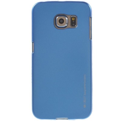 Samsung Galaxy S6 Edge (G925) Mercury mėlynas kieto silikono tpu dėklas - nugarėlė / Priedai.lt