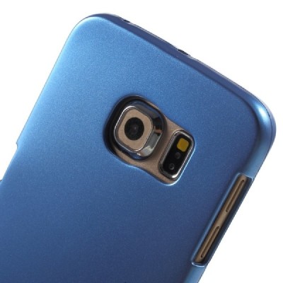 Samsung Galaxy S6 Edge (G925) Mercury mėlynas kieto silikono tpu dėklas - nugarėlė / Priedai.lt