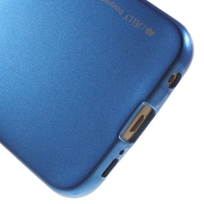 Samsung Galaxy S6 Edge (G925) Mercury mėlynas kieto silikono tpu dėklas - nugarėlė / Priedai.lt