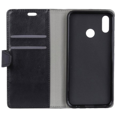 Xiaomi Redmi S2 (Redmi Y2) atverčiamas juodas odinis dėklas - piniginė / Priedai.lt