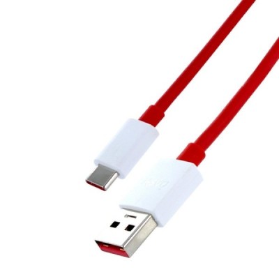 Oficialus „OnePlus“ Fast Charging Type-C USB raudonas laidas 1,5 m (D401, originalus) / Priedai.lt