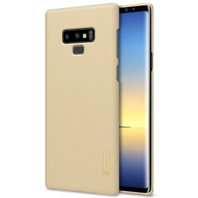 Nillkin Frosted Shield Samsung Galaxy Note 9 (N960F) auksinis plastikinis dėklas / Priedai.lt