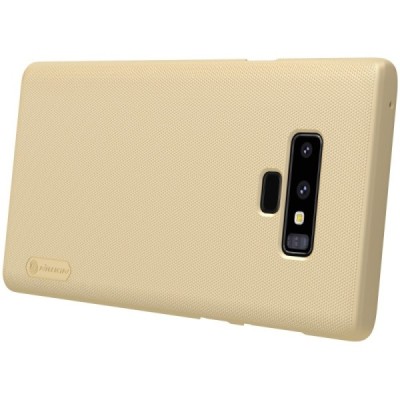 Nillkin Frosted Shield Samsung Galaxy Note 9 (N960F) auksinis plastikinis dėklas / Priedai.lt