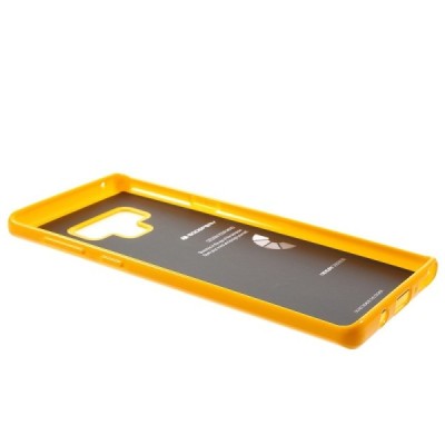 Samsung Galaxy Note 9 (N960F) Mercury geltonas kieto silikono tpu dėklas - nugarėlė / Priedai.lt