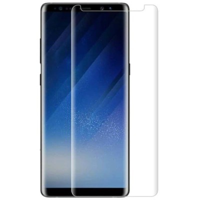Samsung Galaxy Note 9 (N960F)  „3D“ 9H Tempered Glass sustiprintos apsaugos skaidrus pilnai dengiantis apsauginis ekrano stiklas