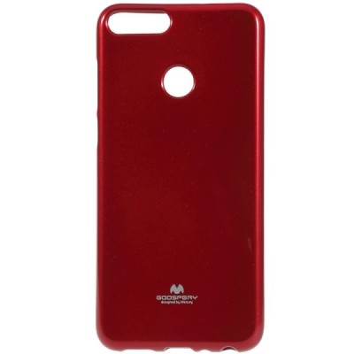 Huawei P smart 2018 (Enjoy 7S) raudonas Mercury kieto silikono (TPU) dėklas - nugarėlė / Priedai.lt