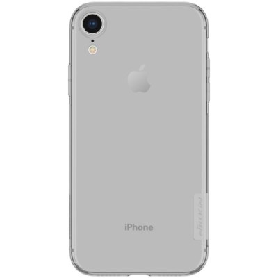 Apple iPhone Xr Nillkin Nature plonas pilkas (permatomas) silikoninis TPU bespalvis dėklas / Priedai.lt