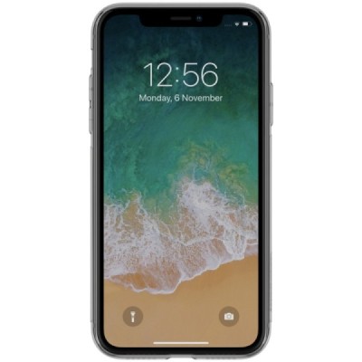 Apple iPhone Xr Nillkin Nature plonas pilkas (permatomas) silikoninis TPU bespalvis dėklas / Priedai.lt