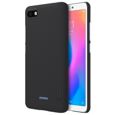 Xiaomi Redmi 6A Nillkin Frosted Shield juodas plastikinis dėklas / Priedai.lt