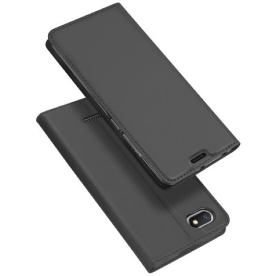 „Dux Ducis“ Skin serijos Xiaomi Redmi 6A juodas odinis atverčiamas dėklas / Priedai.lt