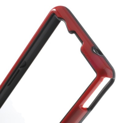 Raudonas Sony Xperia Z1 compact TPU rėmelis / Priedai.lt