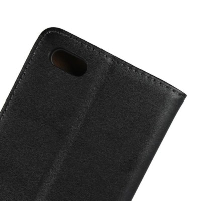 Xiaomi Redmi 6A atverčiamas juodas odinis Casual dėklas - piniginė / Priedai.lt